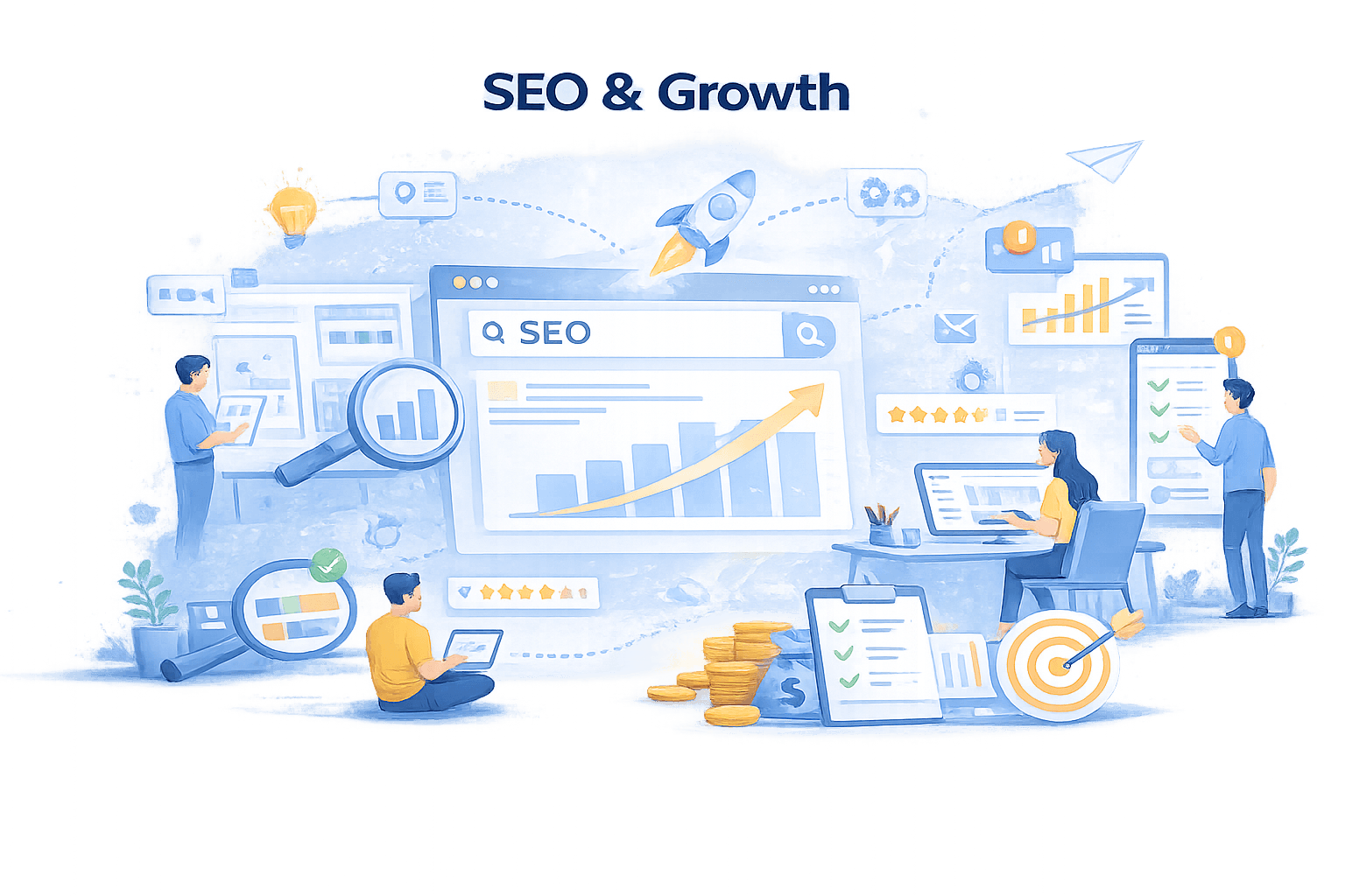 SEO & Growth Illustration